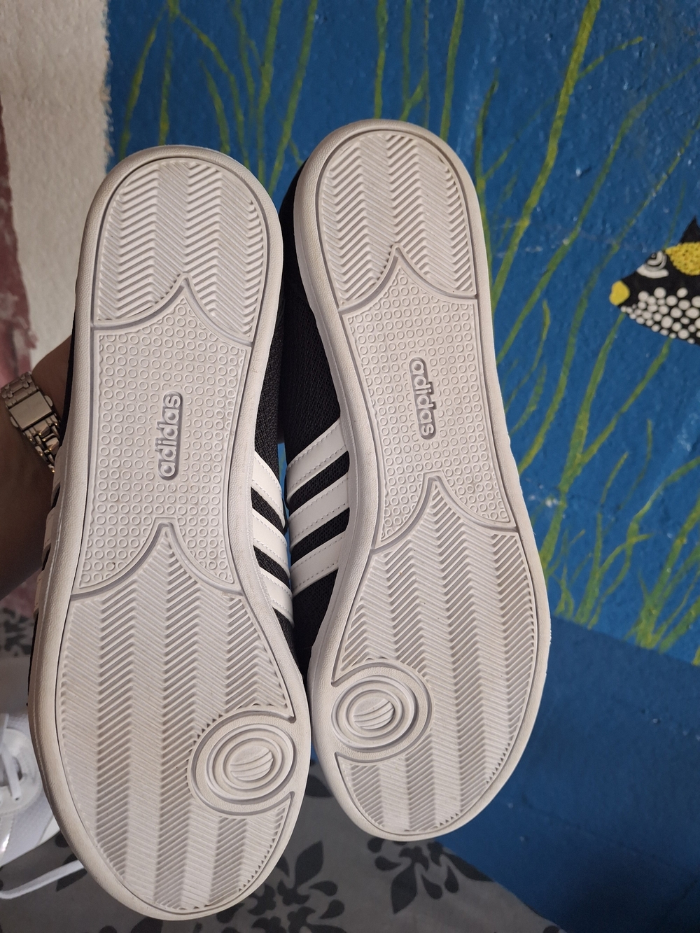 Adidas Diona Black and White Women's Lightweight Sneakers - Picture 5 of 5